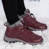 High-top Outdoor Cotton Shoes, Female Mother Shoes, Velvet and Thickened Walking Shoes, Men's Leather Shoes, Elderly Shoes, Non-slip Snow Boots.