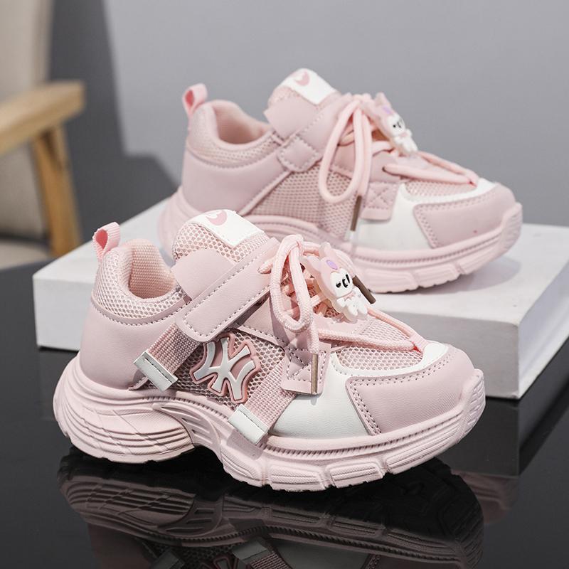 Детская мода Four Seasons Дышащая повседневная обувь для детей Бег Спорт Студенты Девочки Трендовые удобные кроссовки для спортзала