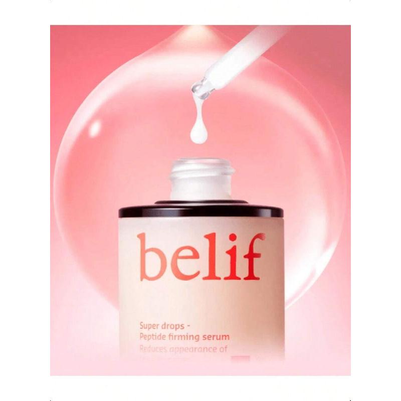 Belif Super Drops Peptide Firming Serum 30мл, Пептиды, Ретинол и Аденозин, Мульти-активное антивозрастное действие, Повышает эластичность и уменьшает поры