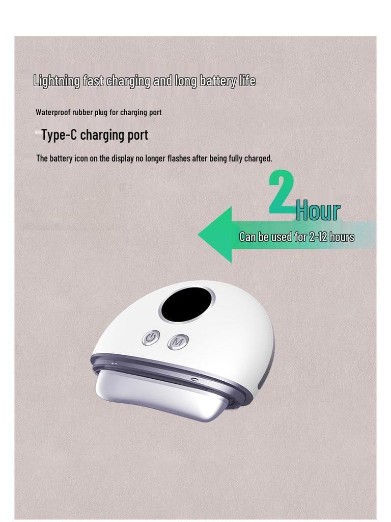 Multifunctional Beauty Instrument: Red/Blue Light Facial & Neck Massager with Gua Sha