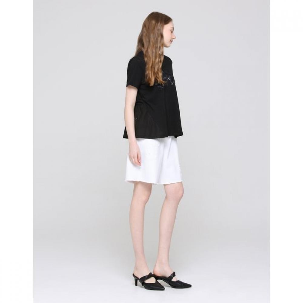 Son Jung Wan Women Embroidery Flare T shirT Zdr6262201