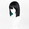 Высококачественный парик для косплея Sua 30 см черно-зеленого смешанного цвета парик-боб термостойкие синтетические волосы аниме парики для косплея + шапочка для парика