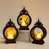 Halloween Witch Pumpkin Lantern Portable LED Vintage Castle Lantern For Table Centerpieces Windows Walls Decoration