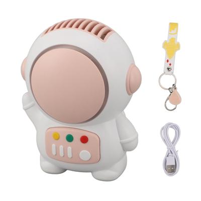 Мини-вентилятор Astronaut, розовый, с возможностью зарядки через USB, тихий, безлопастной, с 2 скоростями, ручной вентилятор для астронавтов