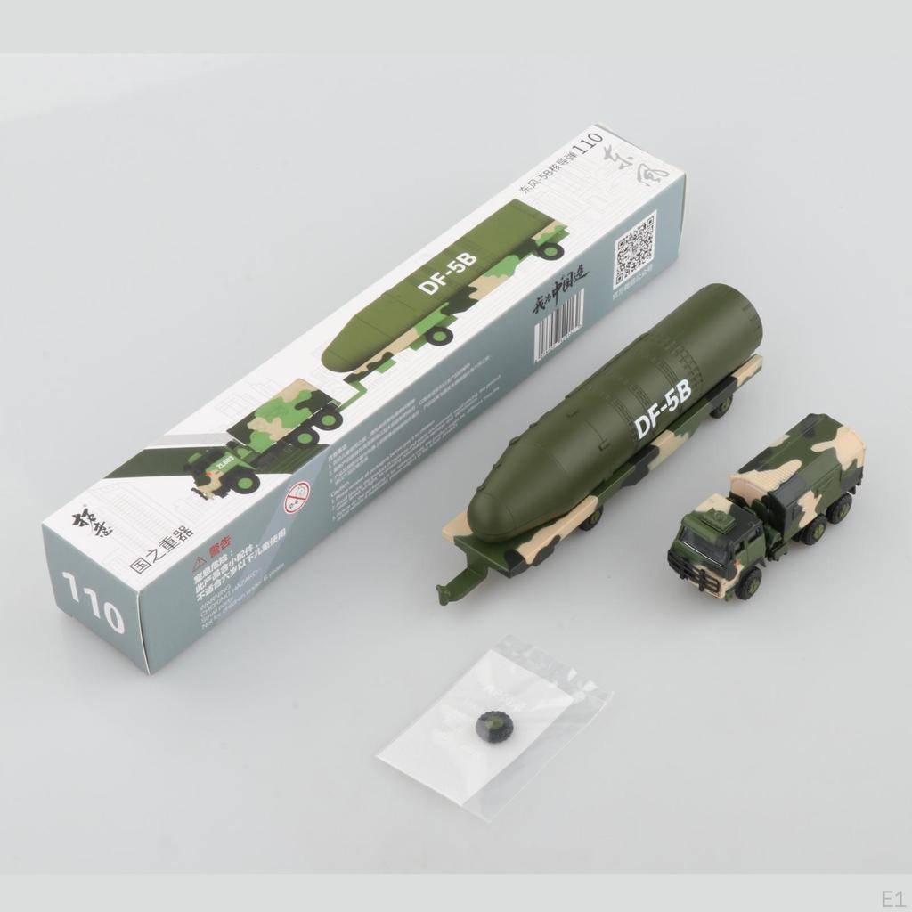 1:100 Scale Die-Cast Carrier DF-5B to Vehicles Playset for 8-12 Year Old Kids Birthday Gift Keepsake