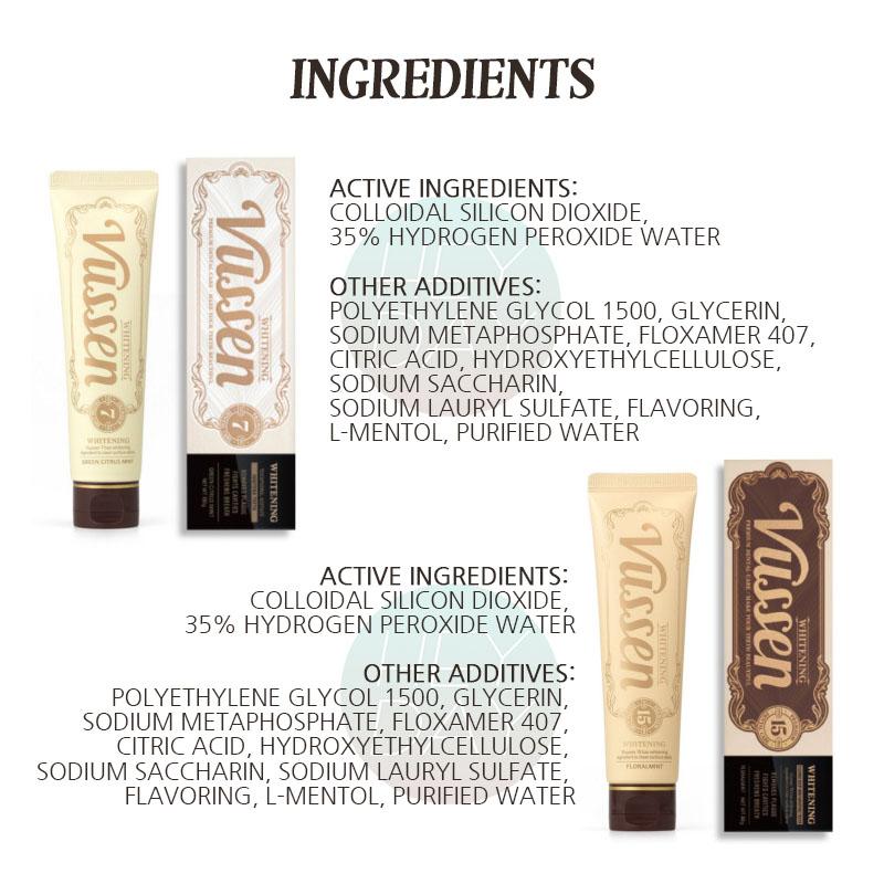 VUSSEN Отбеливающая зубная паста – Корейское отбеливание зубов и уход за зубным камнем 1 шт.