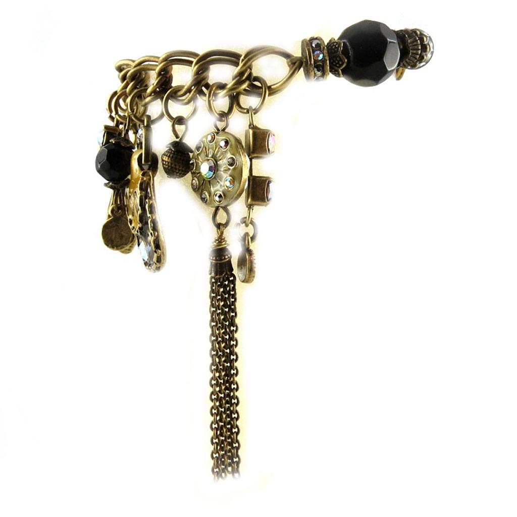 Les Trésors De Lily [E2573] — Дизайнерский браслет Tour du Monde, горчично-серый