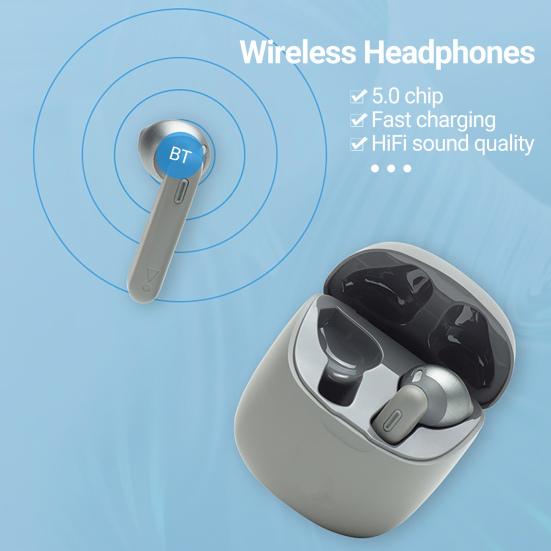 Стильные беспроводные наушники со стабильной передачей, полувкладыши, удобные в ношении