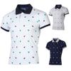 Men's Golf T-Shirt Golf Polo Work Casual Lapel Short Sleeve Basic Animal Print Color Block Polo T-Shirt