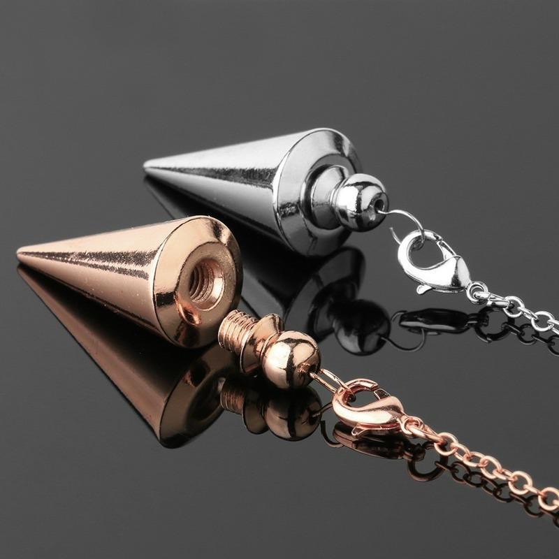 Металлический маятник античный медный конус золотистого цвета Pendulo Pendule Jewelry