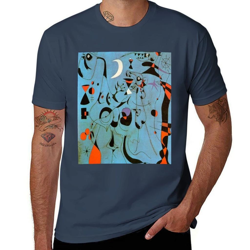 Joan Miro Figure At Night Guided By The Phosphorescent Tracks Of Snails Tshirt T Shirts For Unisex Graphic Tees Tshirt