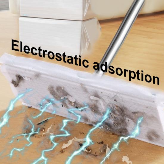 Швабра для деревянного пола с 20 одноразовыми простынями Система простого крепления Легкая конструкция Эргономичная ручка Чистящее средство для пола