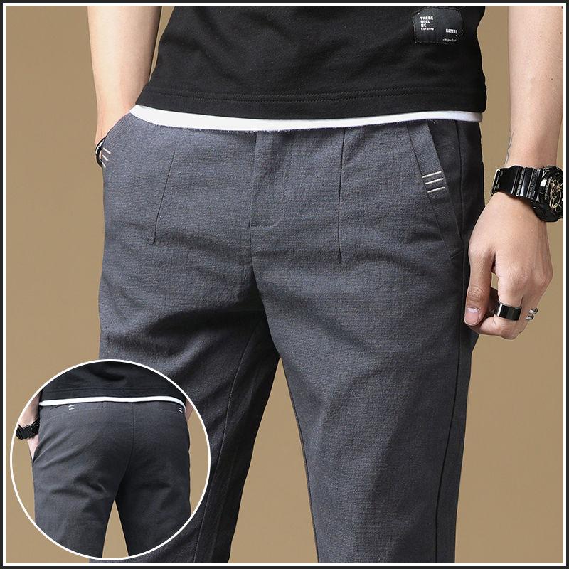 Мужские джинсы Весна и лето повседневные брюки Узкие прямые брюки Новые тонкие свободные брюки