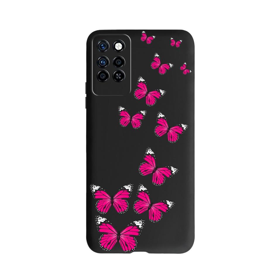 Милый Чехол Для Infinix Note 10 Pro NFC X695C X695 Чехол Для Телефона Черный Силикон Мягкий Чехол Для Infinix Note 10 Funda Note10 Pro 6.95"