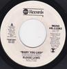 7-дюймовая пластинка ELOISE LAWS - Baby You Lied AB12382PROMO ABC Records 1977 Канада Соул/Фанк Б/У