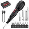 Rechargeable Electric Screwdriver Ergonomic Fast 2500mAh High LED Set with and Star Shape Suitable for Home Furniture and Compact, [DIY-Friendly,