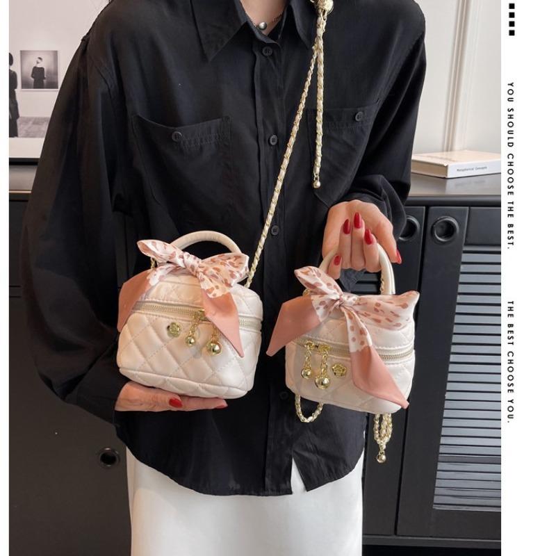 Mini Bag Spring and Summer Niche Embroidery Thread Chain Bag Women's New High-end Portable Shoulder Messenger Bag