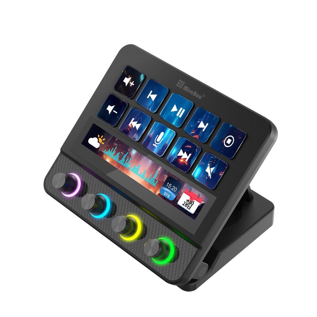 Stream Dock Pro N4 Визуально настраиваемая клавиатура с четырьмя поворотными ручками