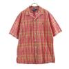 Polo by Ralph Lauren 90s Vintage Check Short Sleeve Open Collar Shirt Men's Used
