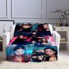 Idol Blanket Blackpink Group Pink 3d Digital Print Flannel Supplies Blanket