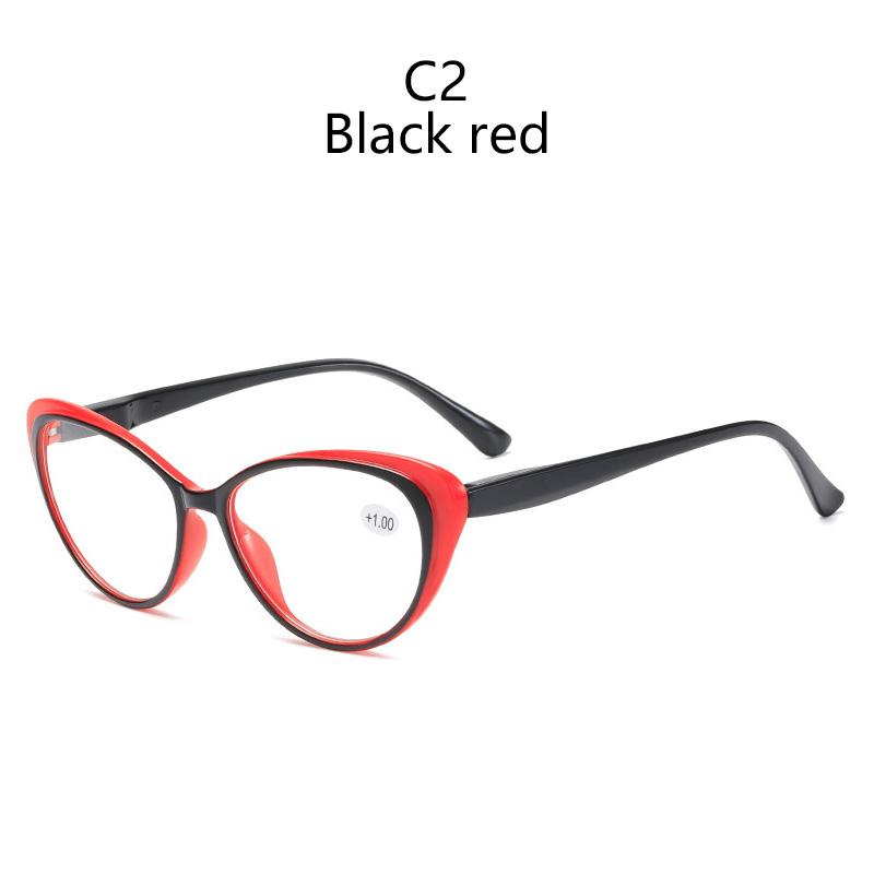 Fashion Cat Eye Glasses Women Reading Blue Light Blocking Diopter +1.0 to +4.0 for Computer Use