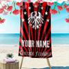 Custom Eintracht Frankfurt Print Beach Towel, Large Soft Quick Dry Towel for Beach Camping Swimming