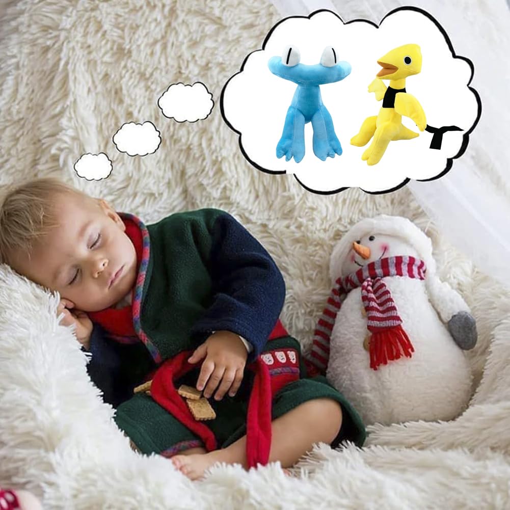 Rainbow Friends Chapter 2 плюшевая игрушка YellowCyan Upgrade Horror Game Rainbow Friends Animal Plush Toys 30 см Rainbow Friends Plush Toys для фанатов Подарки