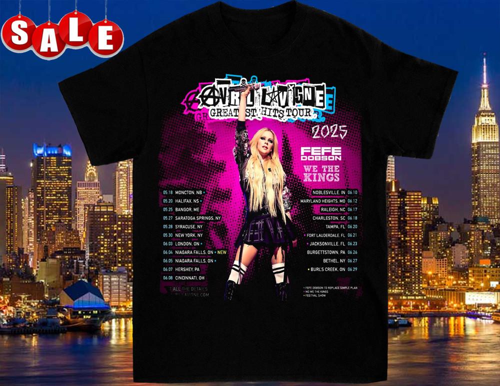 Avril Lavigne Tour 2025 Collection Gift For Fans to 5XL T-shirt BTT355