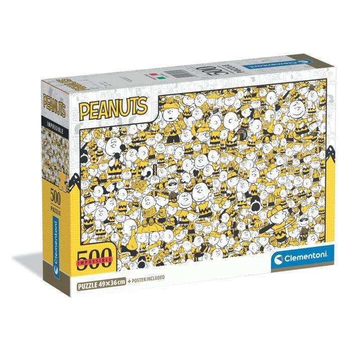 CLEMENTONI - Compact 500 pièces - Impossible Snoopy