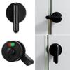 Hardware Parts Public Toilet Partition Handle Black Indicator Lock Door Lock