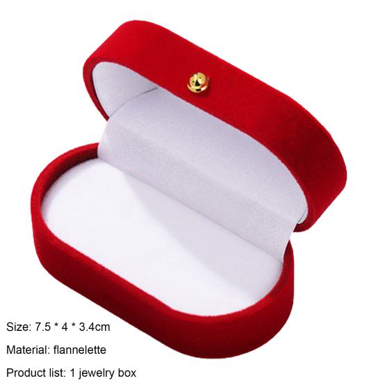 Коробка-держатель для колец с крышкой, защитная легкая флокированная коробка для ювелирных изделий, свадебные сувениры