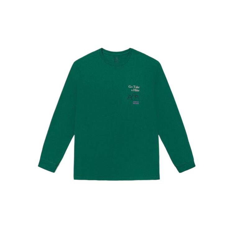 Vans X Gramicci Футболка с длинным рукавом Унисекс Зеленая VN0002DMEGR