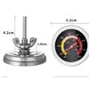 2PCS Temperature Gauge Thermometer for Barbecue BBQ Grill Smoker Pit Thermostat
