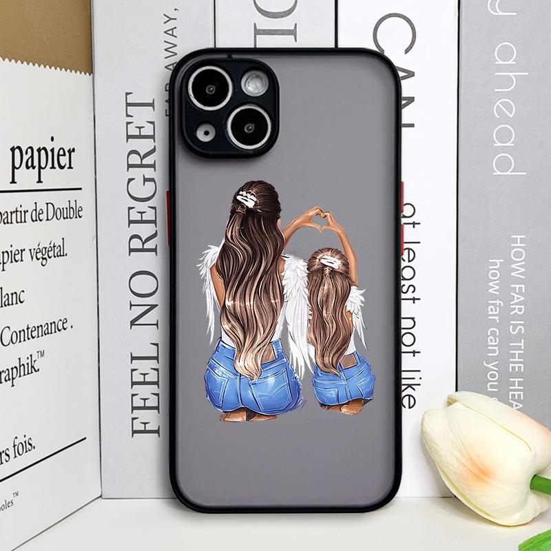 Модный Чехол для Телефона Super Mama Мама Папа для Samsung Galaxy S25 S24 S23 Ultra S22 Plus S21FE Мальчик Девочка Жесткий Матовый Чехол