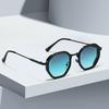 New In Vintage Sunglasses For Women Modern Fashionable Octagonal Glasses With Black Lenses Golden Edging Sun Glasses