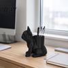 Modern Office Desk Accessories 3D Printed Puppy Pen Holder, Cute Dog Desktop Organizer for and Creative Study Room Ornaments Study, Realistic