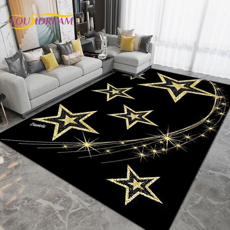 Коврик с пятиконечной звездой в виде пятиконечной звезды, ковер для гостиной, спальни, дивана, кухонный коврик для ванной комнаты, нескользящий напольный коврик, подарки