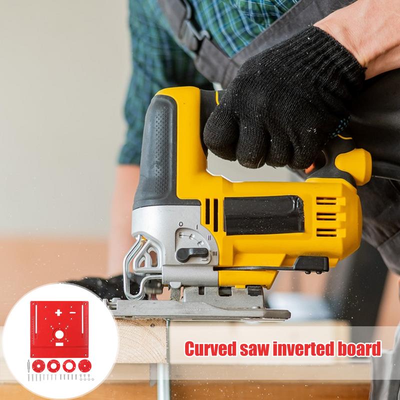 Trim Router Table Insert Adjustable Router Table Plate Anti-rust Metal Trim Router Table Plate Trimming Router Plate Carpentry