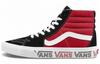 SK8 HI Логотип на боковой части Черный Racing Red Замшевые кеды для скейтбординга 'Black Racing Red' VN0A4BV6SXX