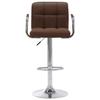 VidaXL Bar Stools 2 Pcs Brown Fabric