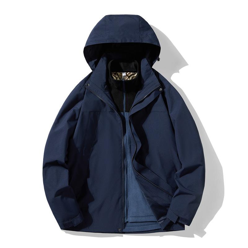 Новое пальто-штурмовик три в одном для мужчин, уличная ветрозащитная водонепроницаемая куртка-двойка, зимнее пальто-штурмовик для женщин