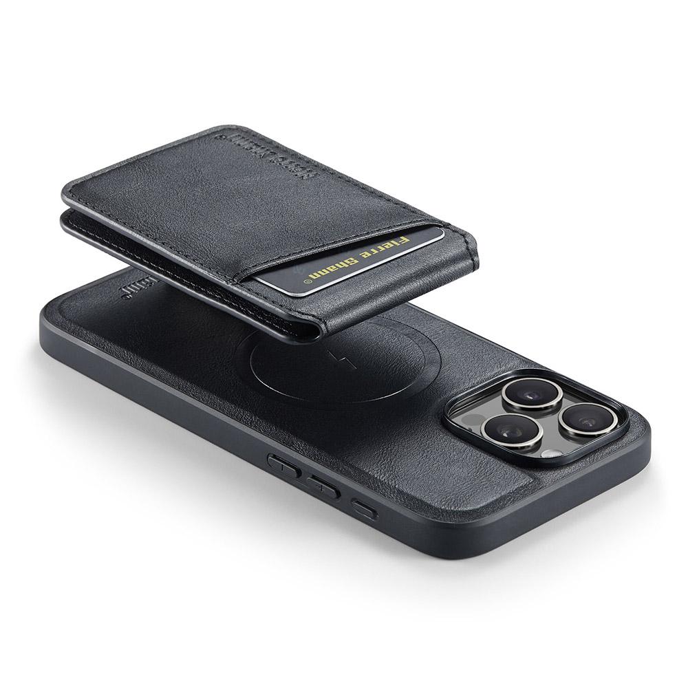 FIERRE SHANN 025 Стиль Чехол для iPhone 16 Pro Max Кожа+ТПУ Съемные слоты для карт Чехол для телефона