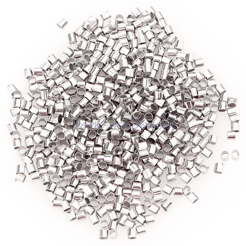 500PCS Tube Crimp Beads For DIY Crafts