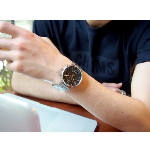 Timex Waterbury Classic Chronograph Watch with Stainless Steel Watch Case (TW2R71900 (Silver))