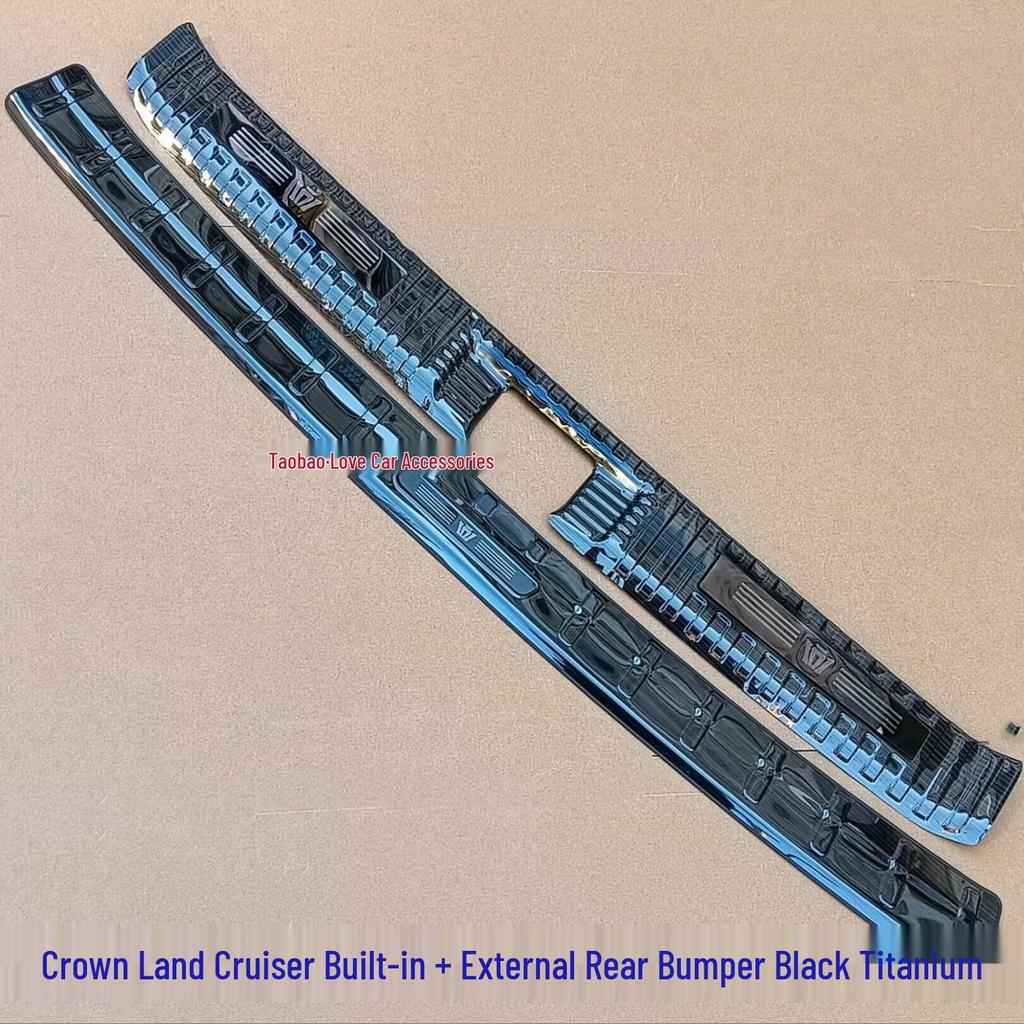 Защитная накладка на задний бампер и ступенька для Highlander 2022-2024, Crown Lu Fang Защита багажника из нержавеющей стали