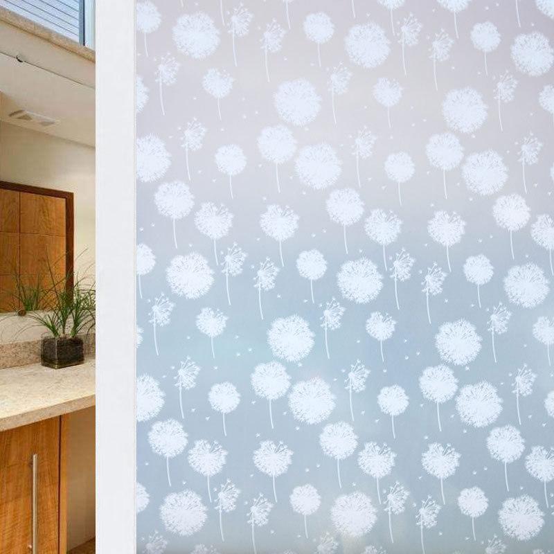 45x200 см пленка для окон витражная пленка матовая конфиденциальная оконные наклейки статическое прилипание самоклеящиеся наклейки для окон