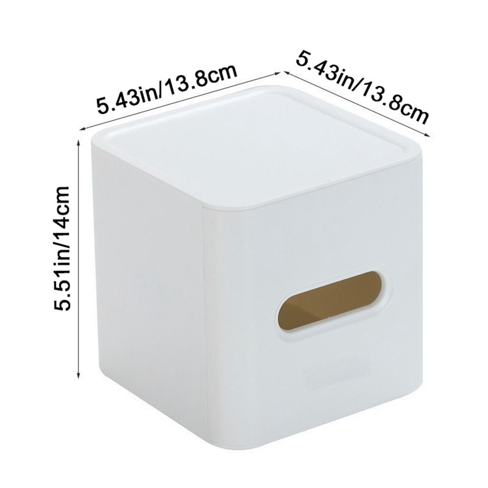 Plastic Square Napkin Box Simple Desktop Tissue Box Modern Roll Paper Holder Bathroom