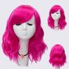 Short Bob Cosplay Wig for Women Synthetic Green Hair New Style Natural Supple Summer Heat Resistant Wig With Side Bangs