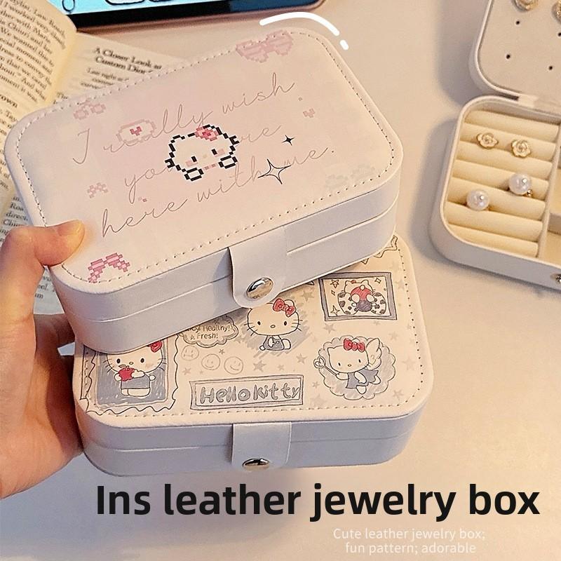 Hello Kitty Jewelry Organizer With Soft Pu Material For Gift Storage And Travel Use