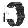 Silicone Strap for Garmin Forerunner 35/30 Adjustable Watch Band with Black Buckle